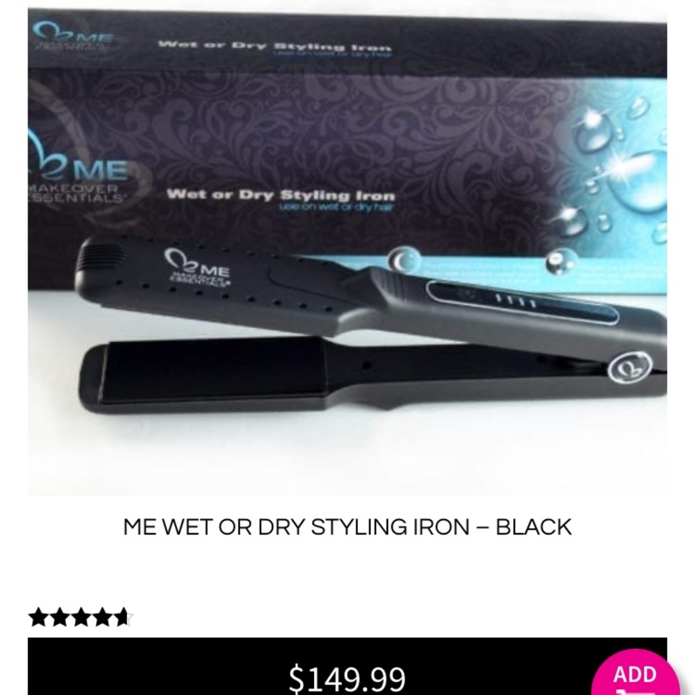 Never used  ME WET OR DRY STYLING IRON